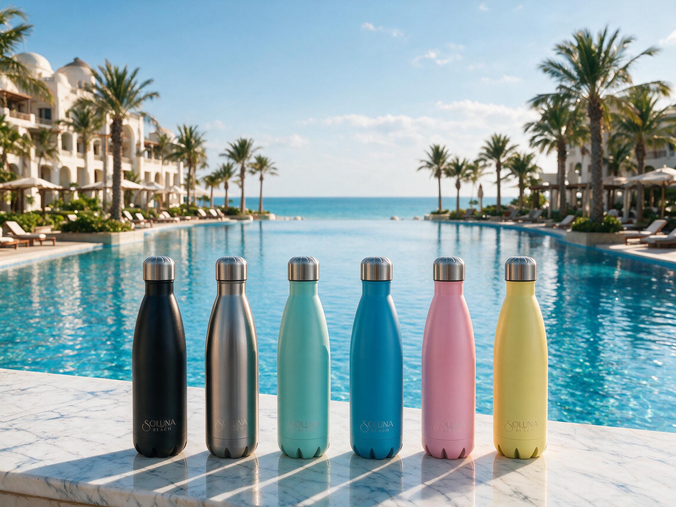 Soluna Beach Club Water Bottles