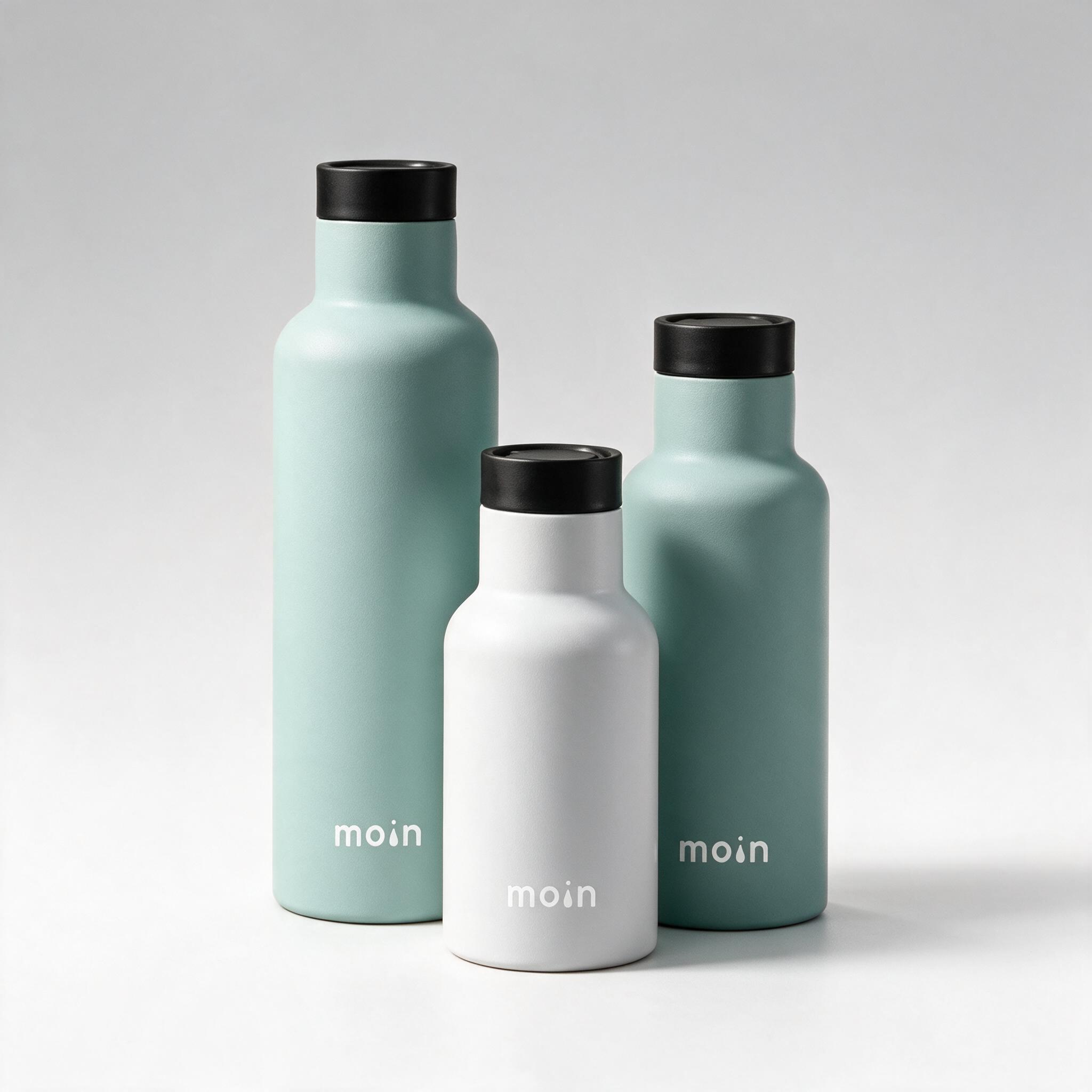 Stainless Steel Water Bottle 3-Size Set (MY-SW1208/MY-SW1609/MY-SW2509)