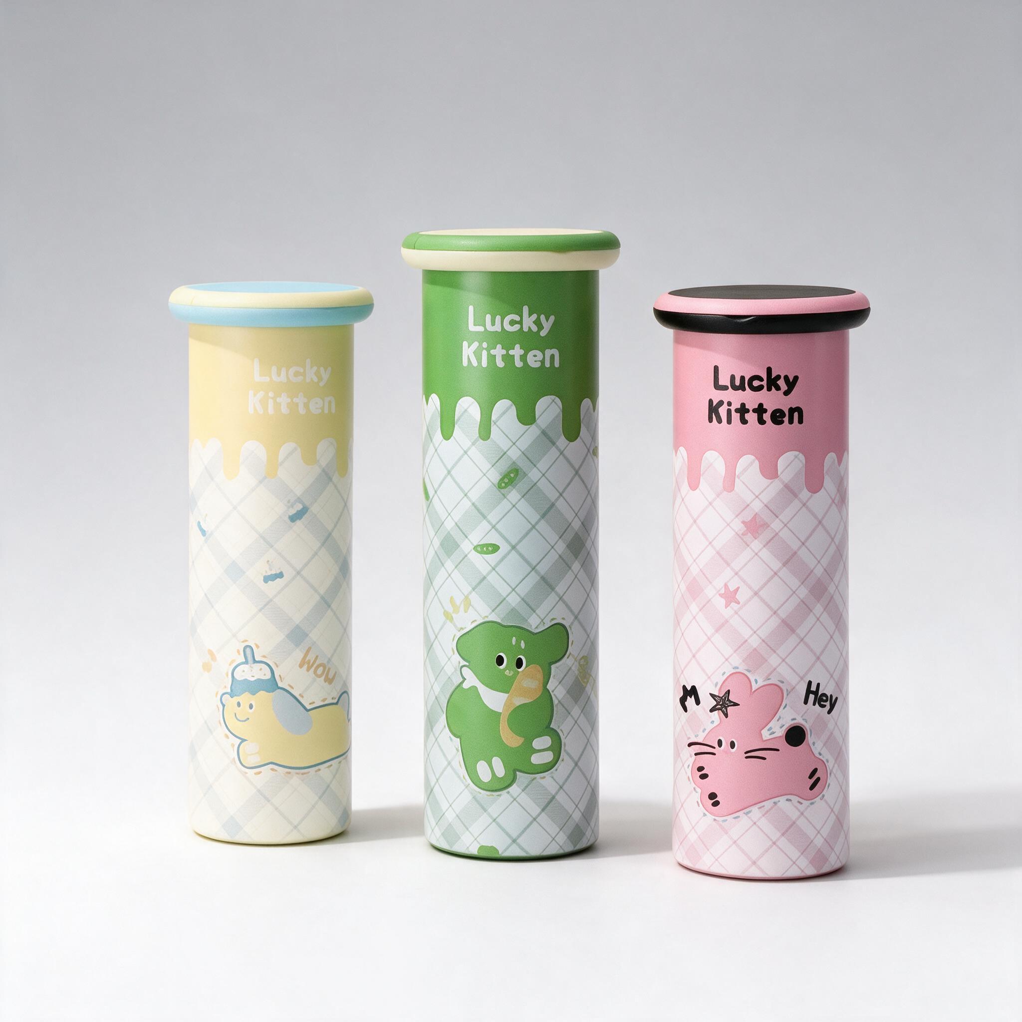 Lucky Kitten Straight Tumbler 12oz 3-Color