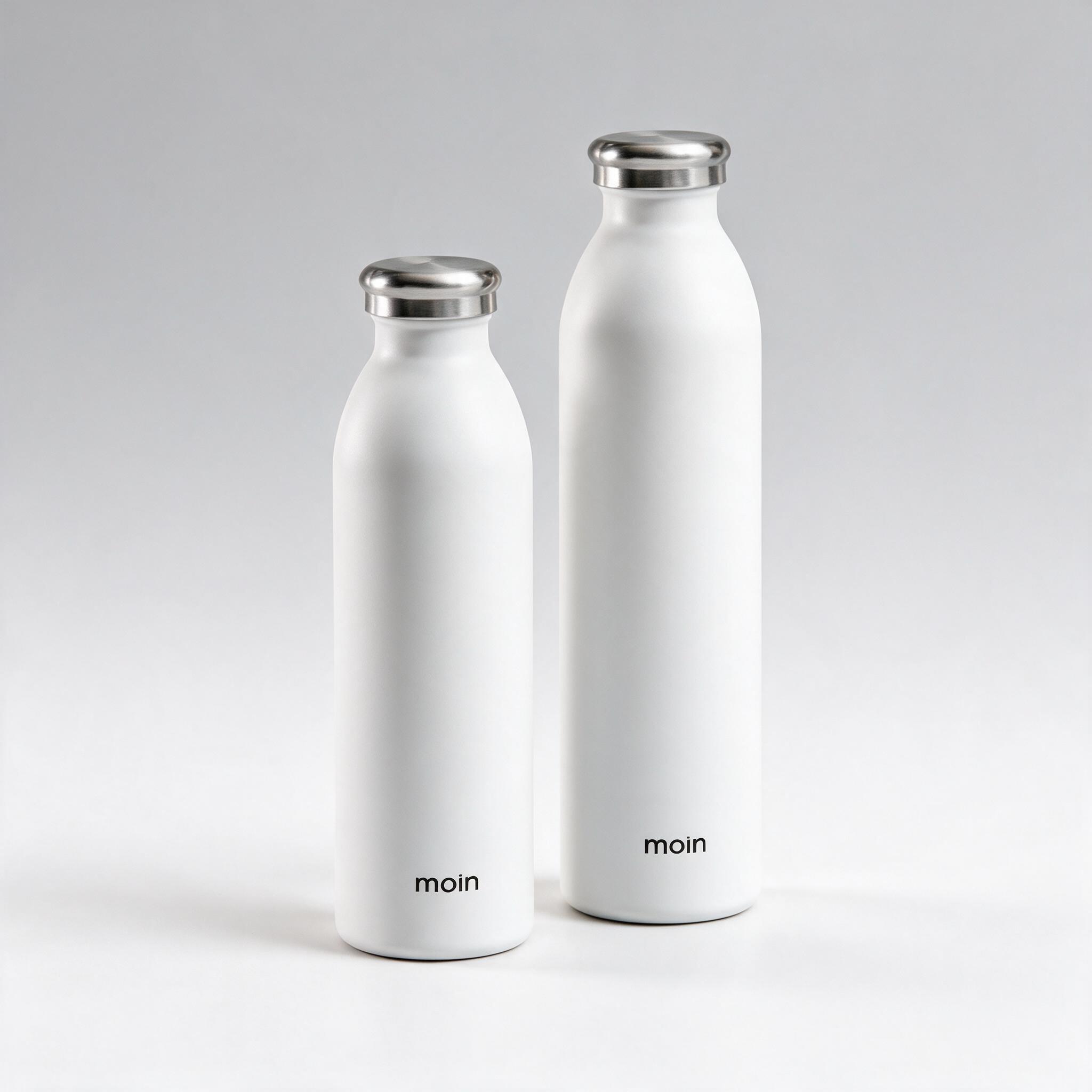 Cola Shape Bottle White 2-Size