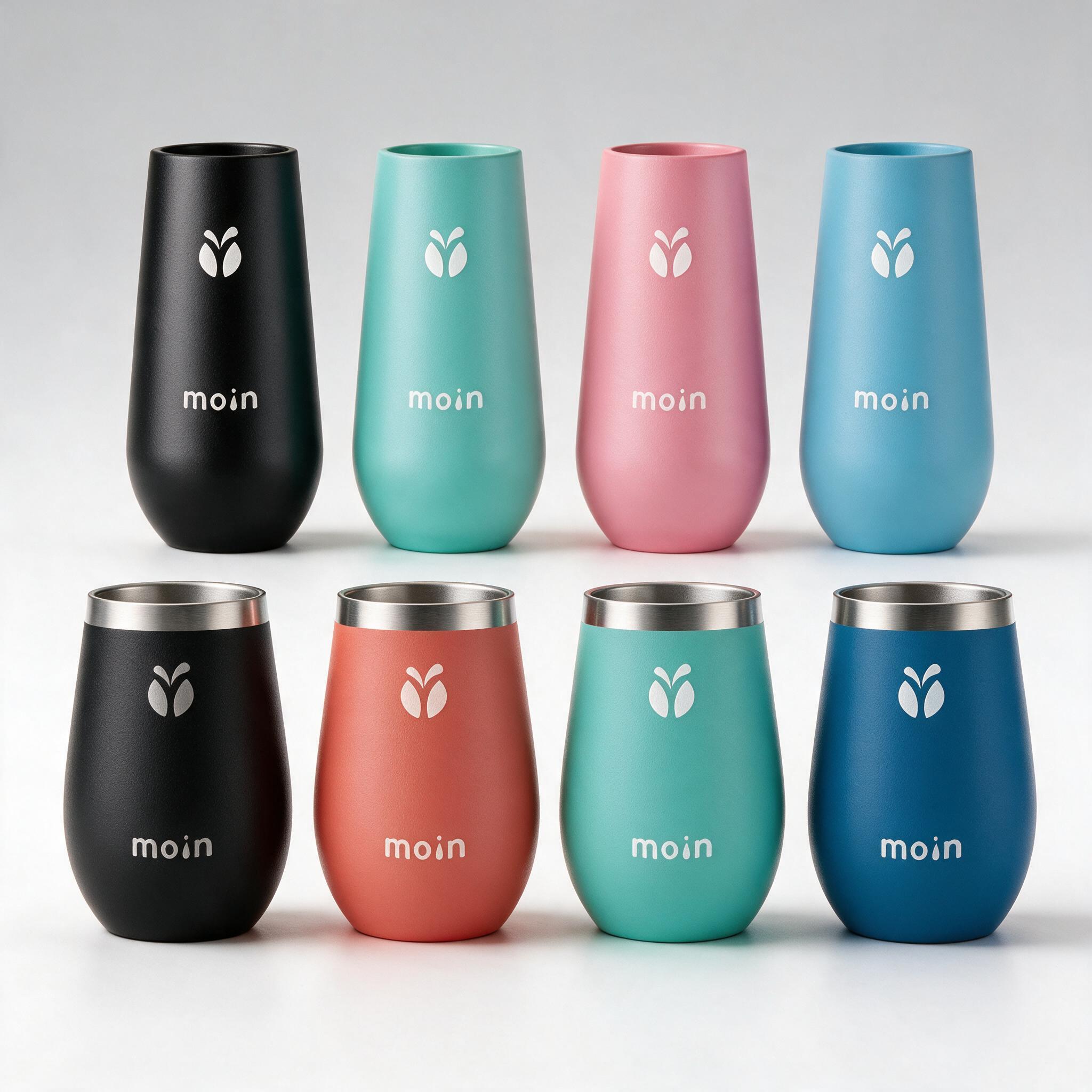 Egg-Shape Insulated Cup 2-Size 8-Color (MY-WT)
