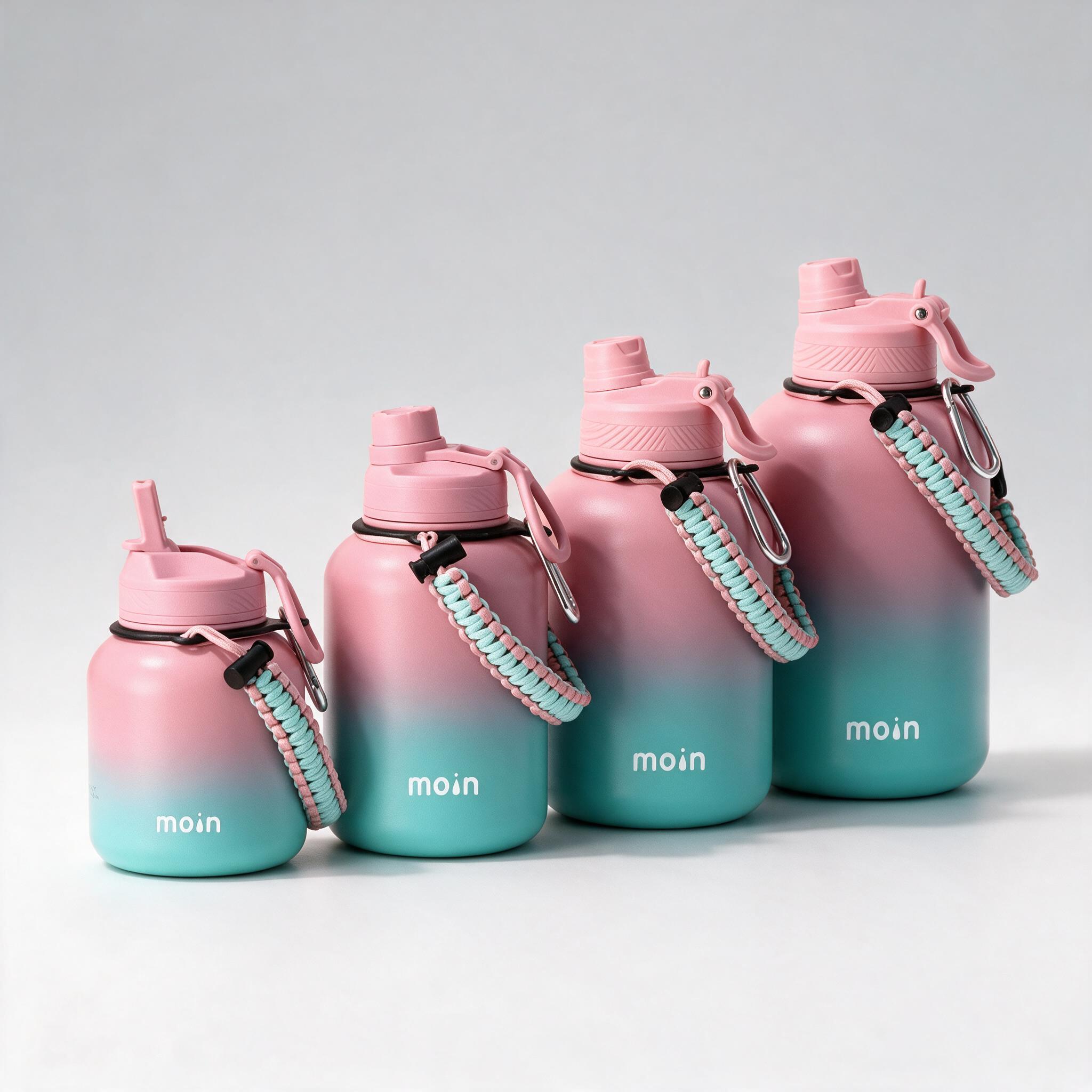 Gradient Sports Bottle with Paracord Handle 4-Size (MY-SW Series)