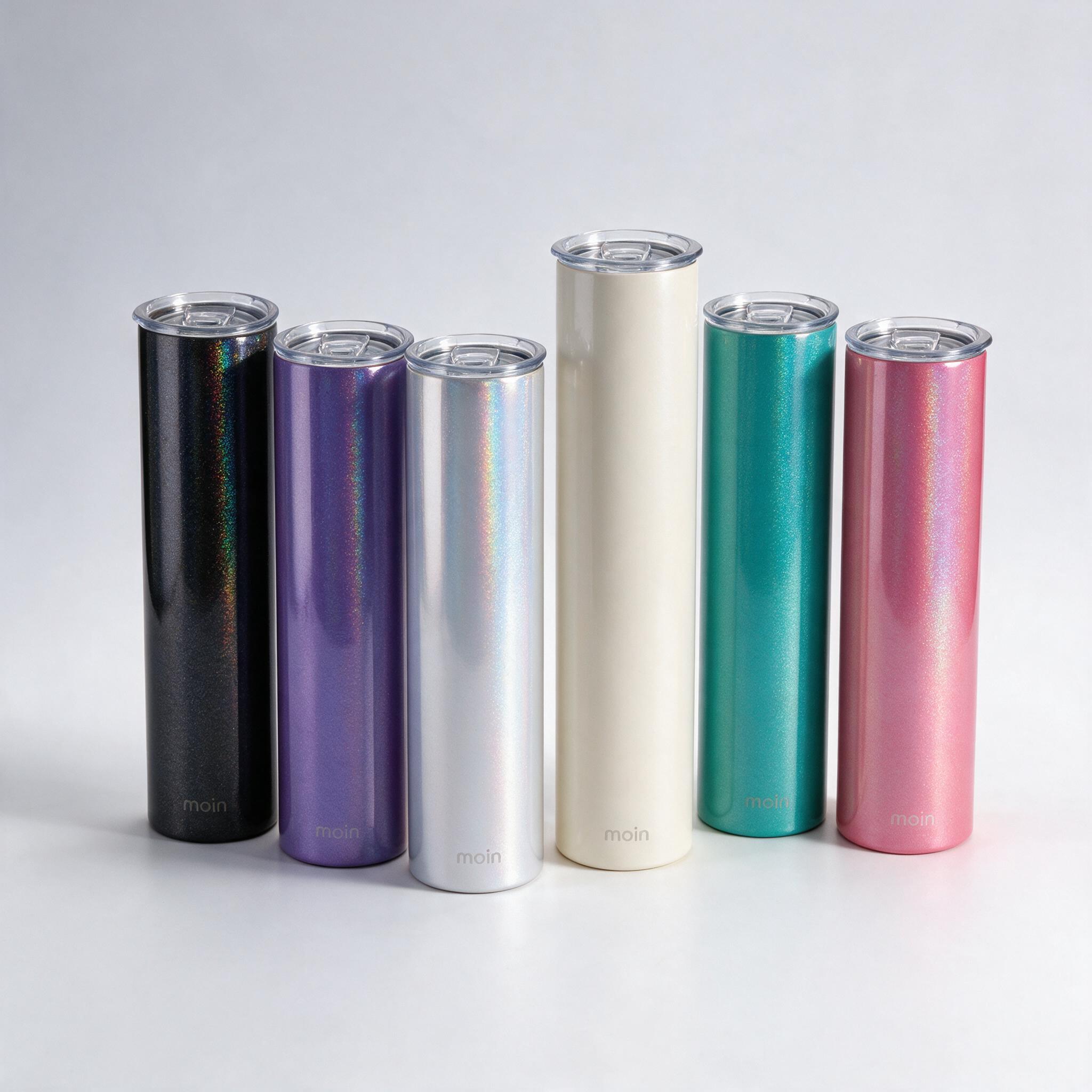 Rainbow Paint Skinny Tumbler 20oz 6-Color